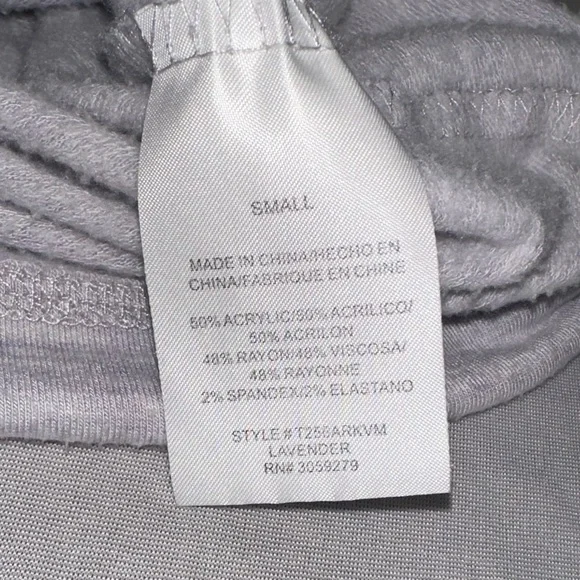 Thread & Supply • Lavender “That Cozy Life” Cinch Waist Top Women’s Size Small - Picture 6 of 8